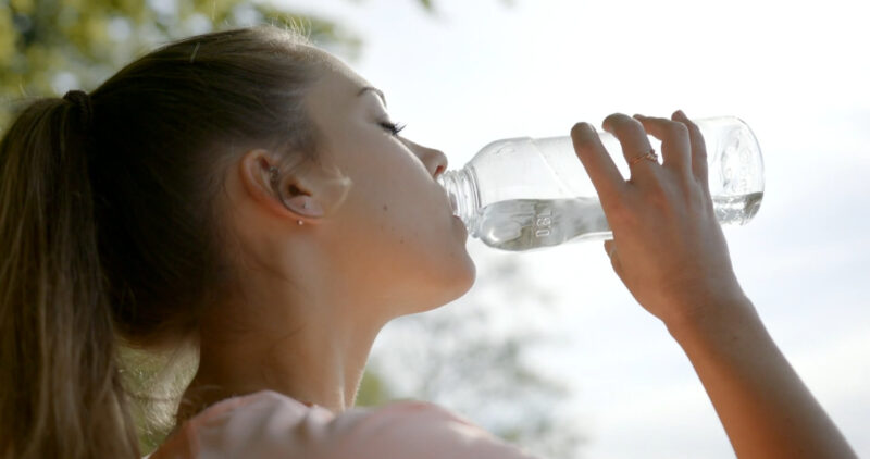 Drinking plenty of water - Stay Hydrated