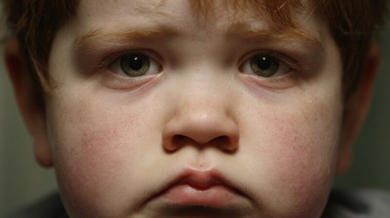 Close-up of a child with a serious expression, representing potential candidates for ARD-101 therapy in rare and complex disorders